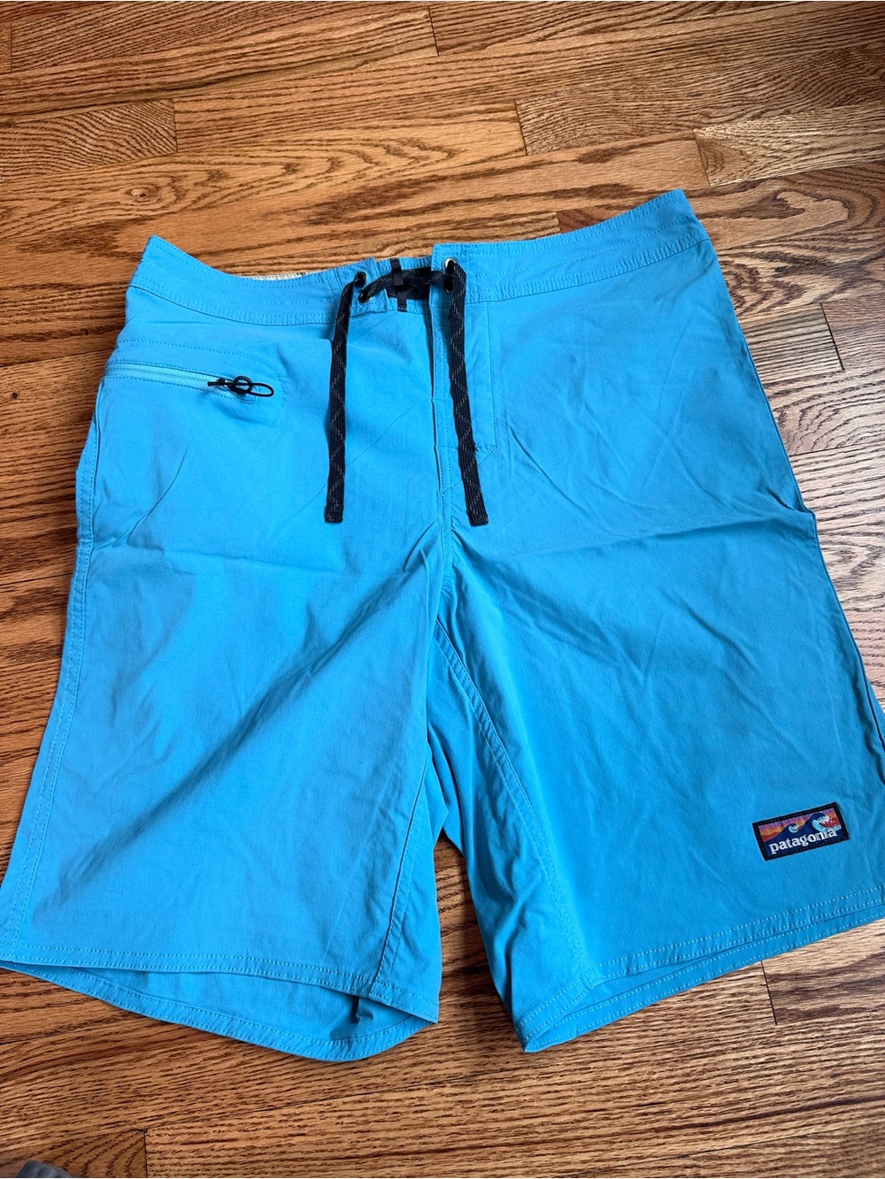 Patagonia Men’s Bright Turquoise Swim Board Shorts